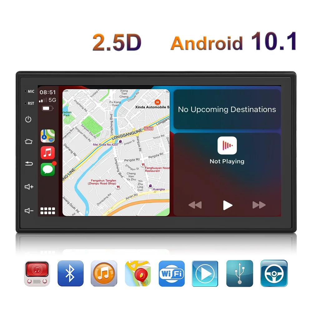 Автомагнитола Podofo 2 Din Android 7 дюймов