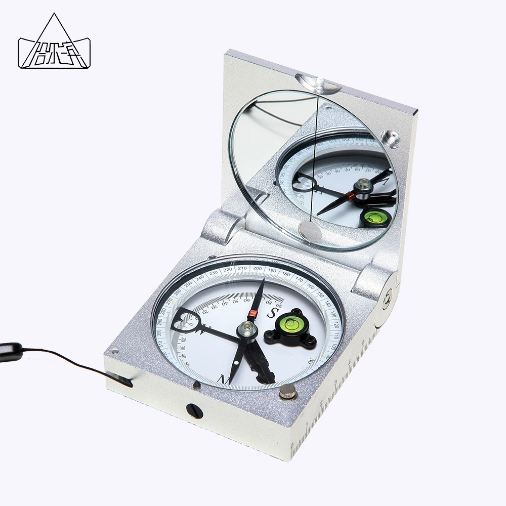 Harbin Pocket compass geological aluminium pocket transit mirror megnetic DQL-2A high