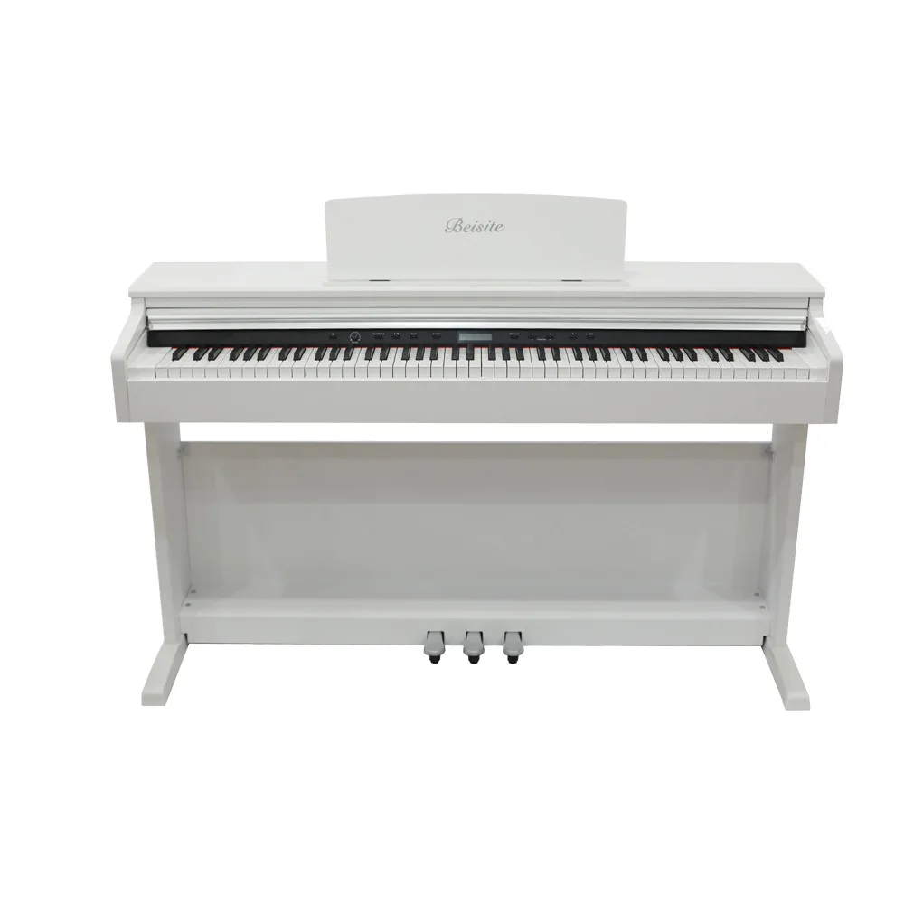 Beisite B96 Digital Upright Electric Piano Heavy Hammer for  Beginners MIDI Interface Used Home