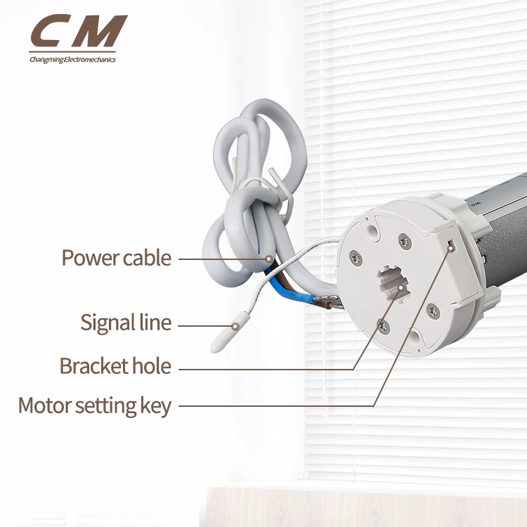 220V DM25 Tuya Wifi Electric Blind Motors Google Home Smart Blind Zebra Curtain Motorized Dc Tube Motor