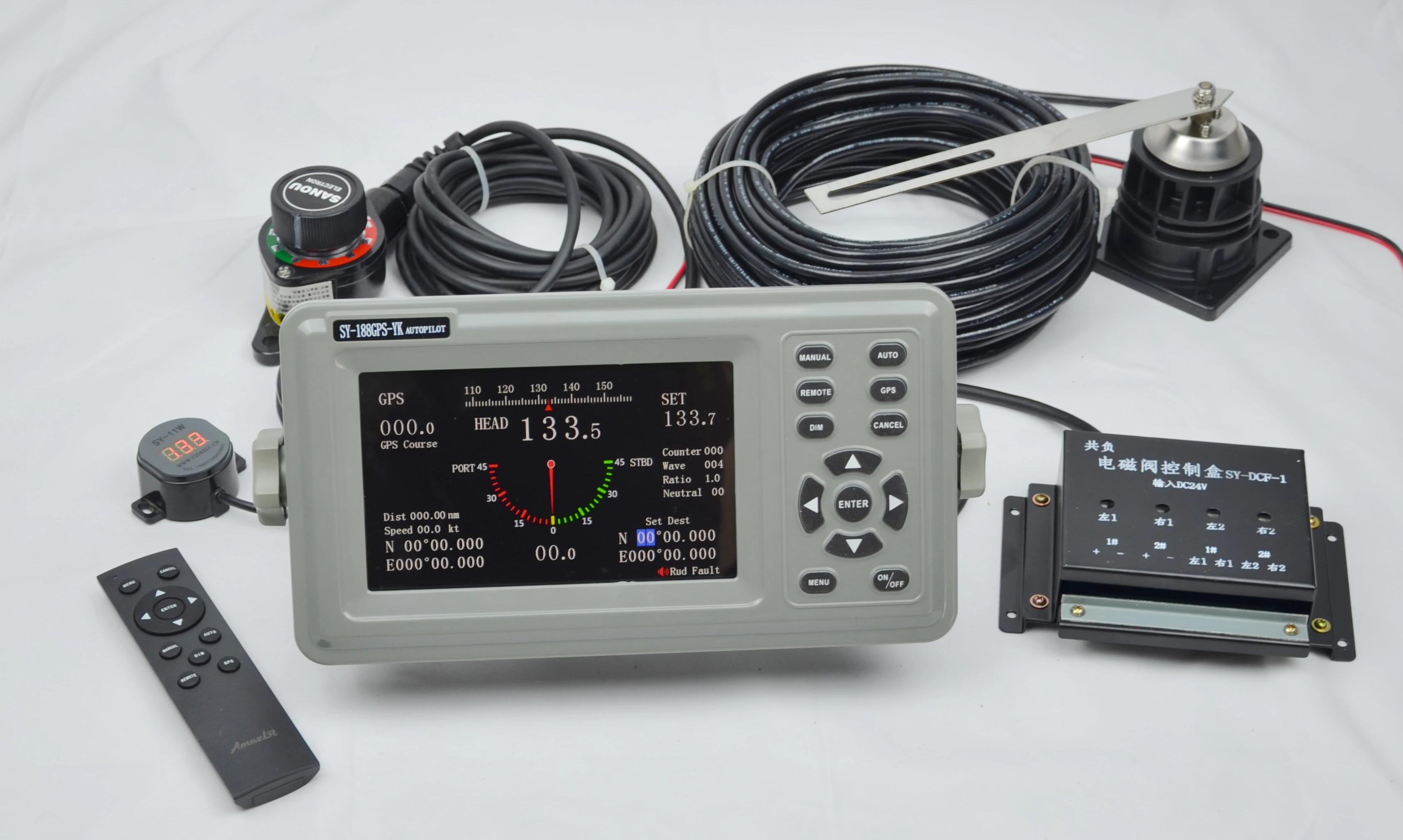 SY-188 Marine autopilot system host for boat with compass