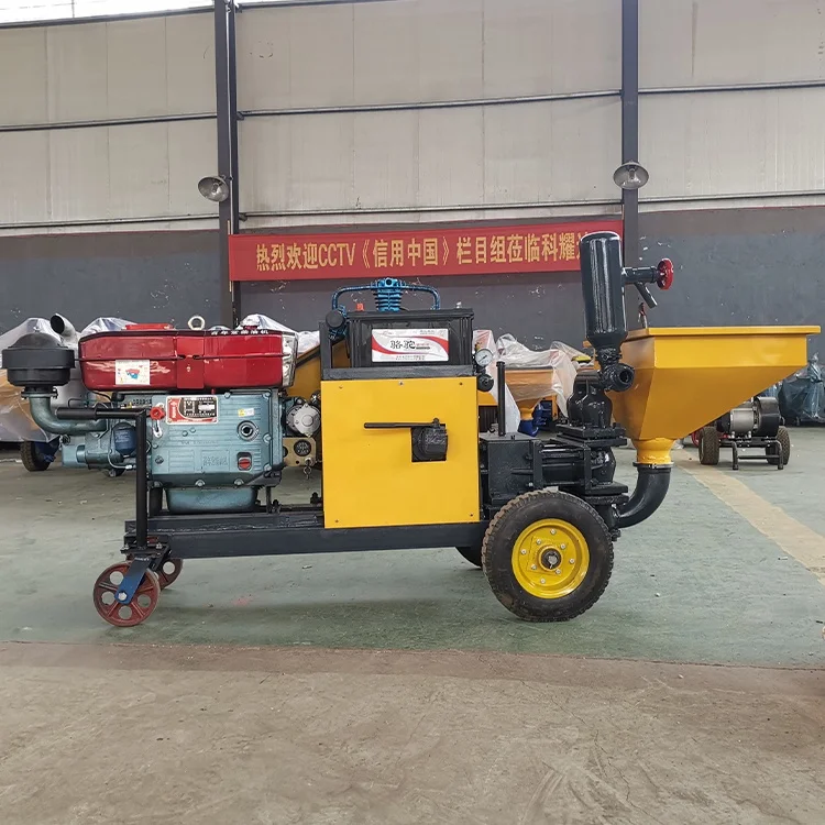 Wall Finishing Diesel Motor Plastering spray plaster machine made in china