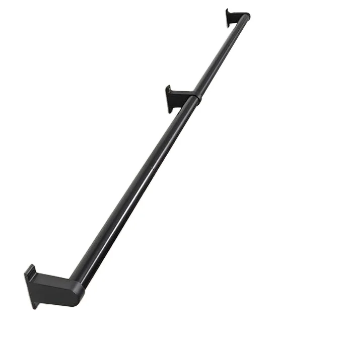 Rustic Staircase Pipe Install Pipe Tubular Steel Hand Railing & Stair Railings Stair Black Pipe Handrail black steel