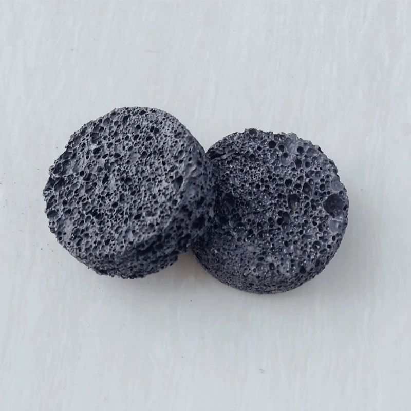 Black Volcanic Rock Lava Stone round plates  for oil diffuser
