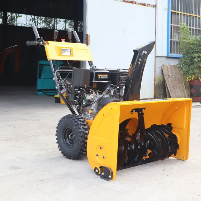 winter road snowplow airport snow removal equipment snow clearing equipment hand push snow sweeper