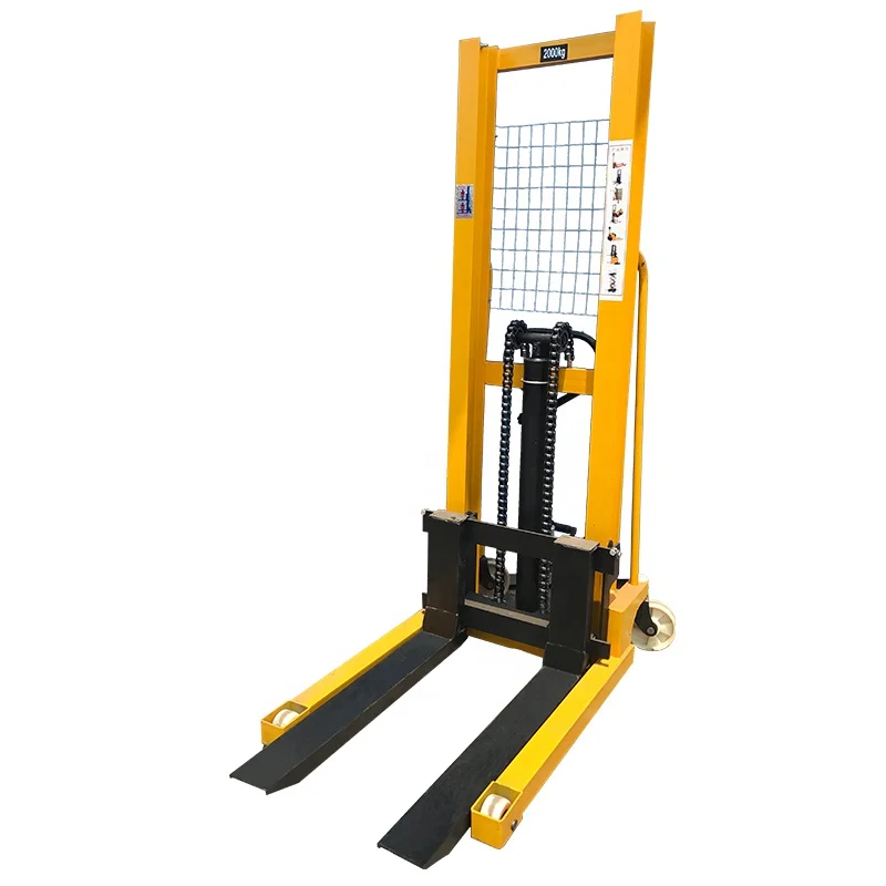 manual pallet stacker1-3ton  hand pallet stacker forklift made in china