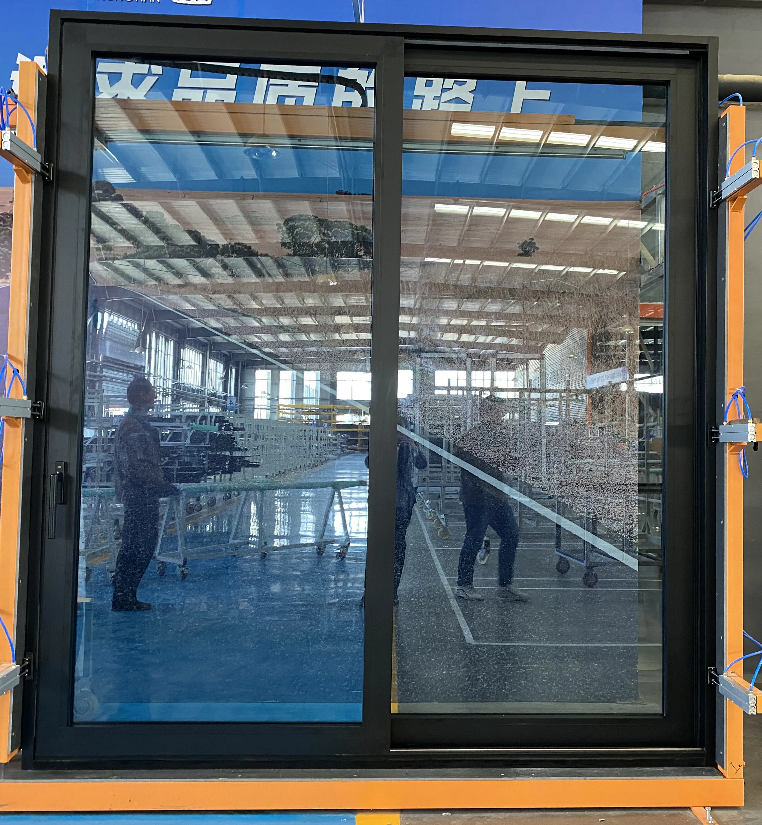 Minglei Triple Glass Sliding Doors Thermal Insulated Glass Door American Style Aluminum Patio Doors