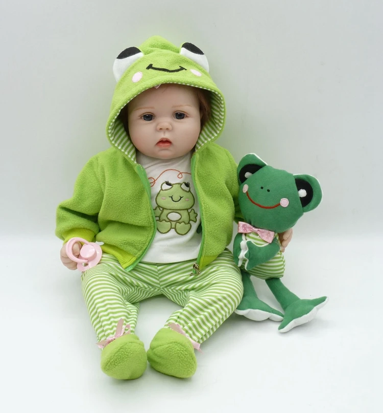 NPK Realtouch 55cm Silicone  Lifelike Bonecas Baby newborn realistic magnetic pacifier bebes reborn dolls babies toy