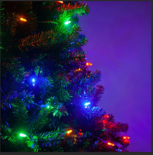 UL Multi  T5 LED Faceted Christmas Mini Light tree String lights