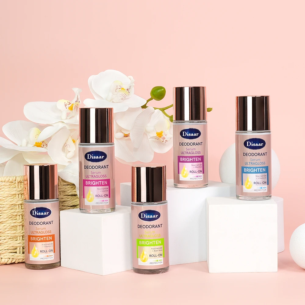 New Deodorant Antiperspirant Roll-On Niacinamide 48h Protection Ultra Brightening Serum Deodorant For Femme Men Women Roll On
