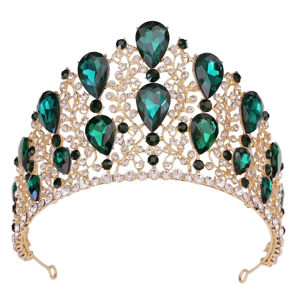 Crystal Tiaras And Crowns Bride Headdress Bridal Diadem Princess Wedding Crown hairband Ornaments