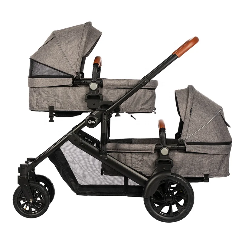 China Factory Supplied high quality Luxury Triple Safety Twins 3 In 1 Baby Stroller