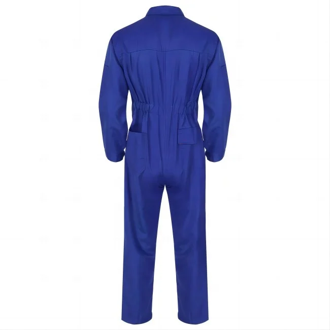 OEM ODM polyester/cotton twill coverall working uniform sixes pockets     workwear