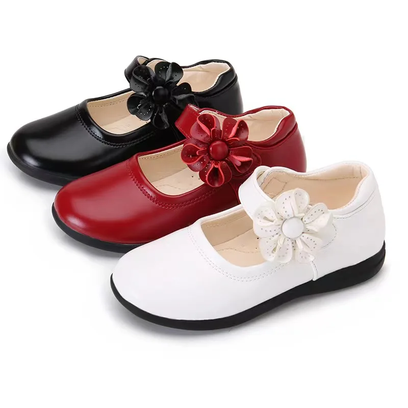 Wholesale Cheap Girl Mary Jane Shoes for Little Kids Image Fashion Kids Party Pu Leather Girls Back To School Shoes