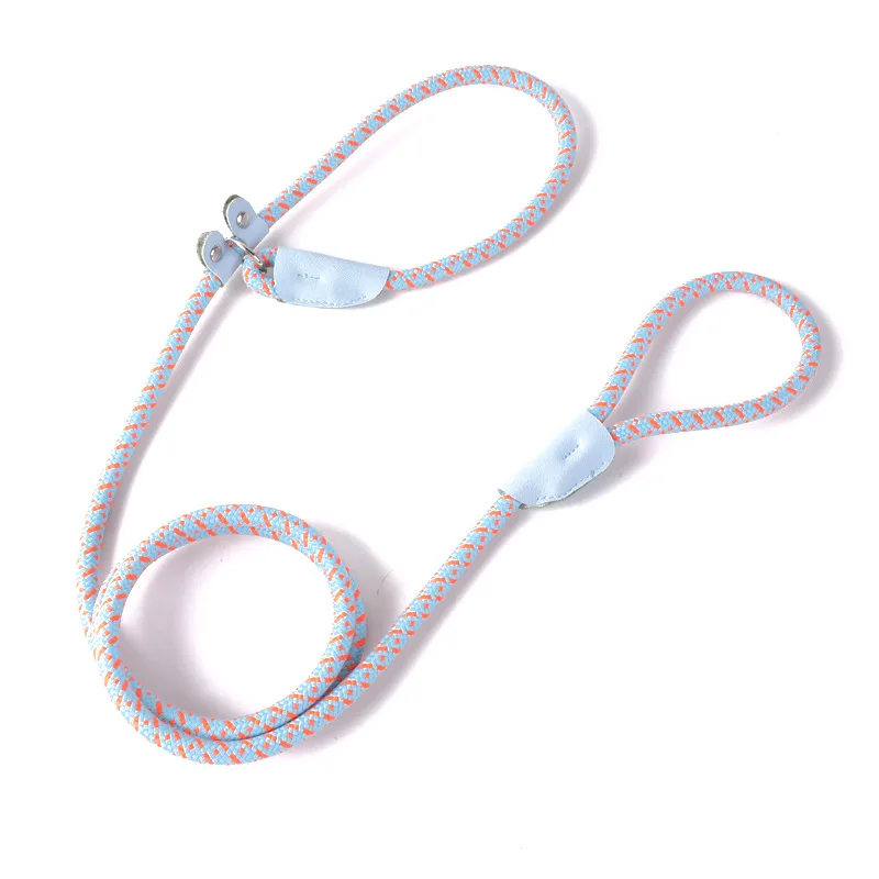 Extremely Durable Dog Slip Braid Rope Leash , Mountain Climbing Rope Dog Lead , P Shape Dog Slip Lead and Collar Rope