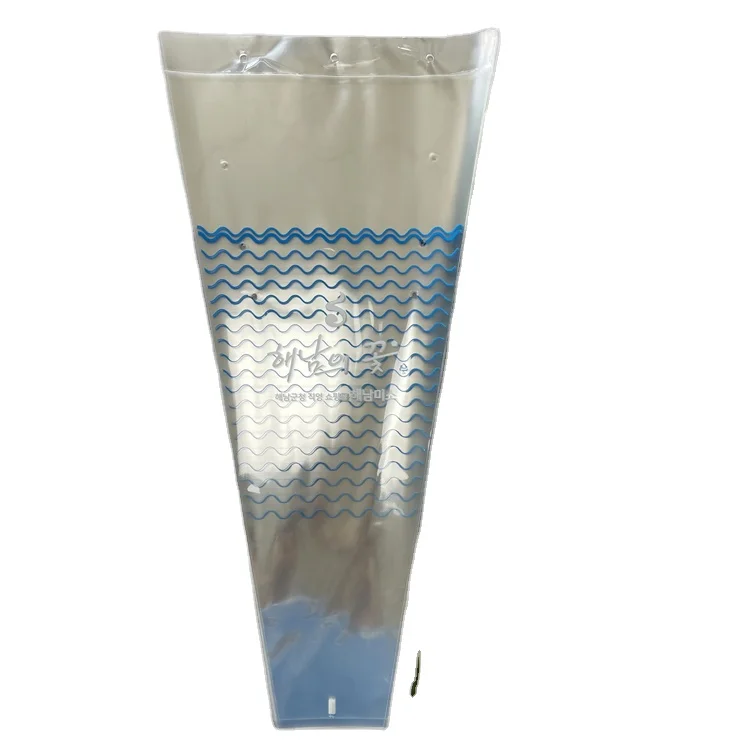 Hot selling exquisite custom printed bouquet sleeve plastic flower packaging bag