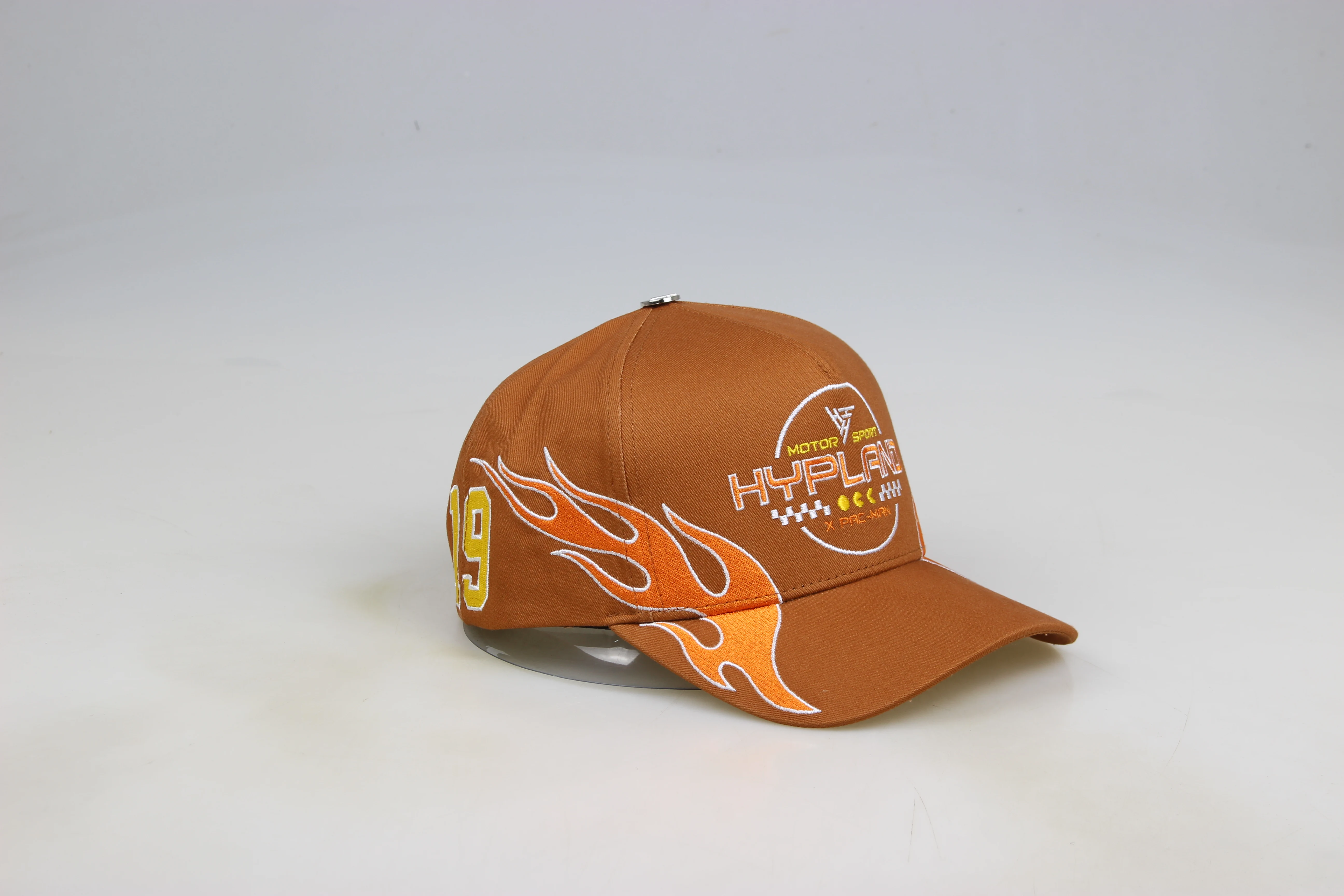 headwear manufacturer sport car racing customized embroidery logo 5 panels structured snapback cap hat