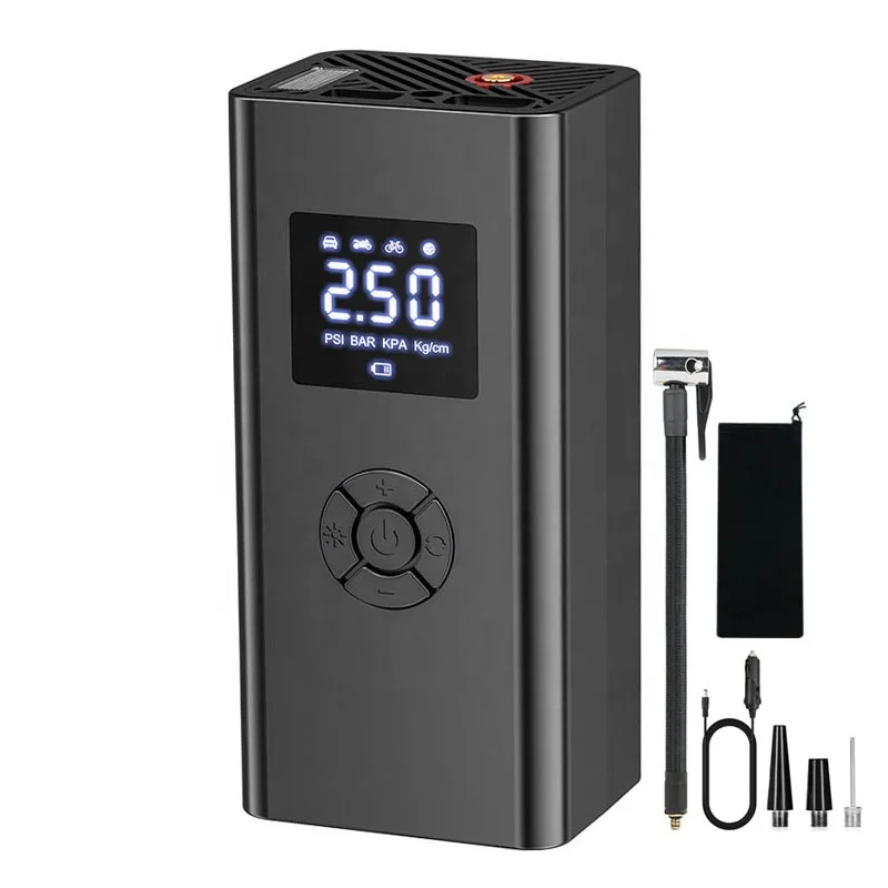 Tire Inflator Portable Air Compressor Fast Inflation Air Pump with Digital Pressure Gauge for Car Tire, Bike, Motorcycle, Ball