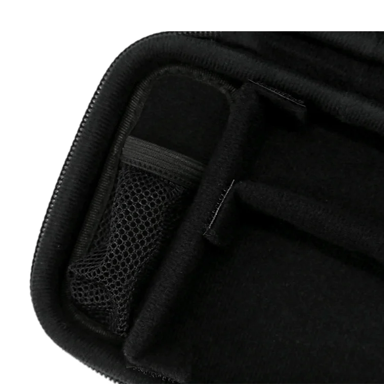 Custom Logo Rubber Zipper Blood Sugar Meter Glucose Meter Diabetes Testing Kit Storage Case Glucometer Bag With Foam EVA Packing
