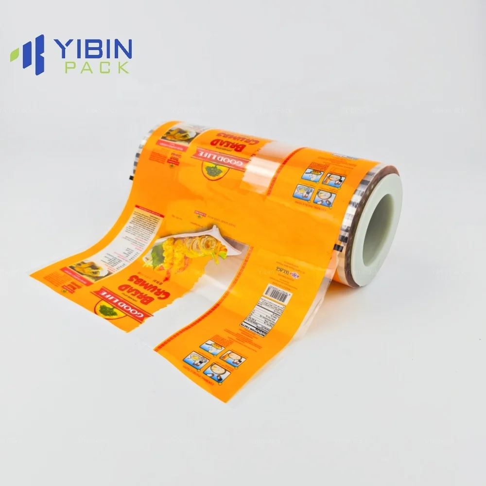 China suppliers Food Grade Roll Film Aluminium Foil Material Chocolate Nuts Energy Bar Snack Packaging Bags