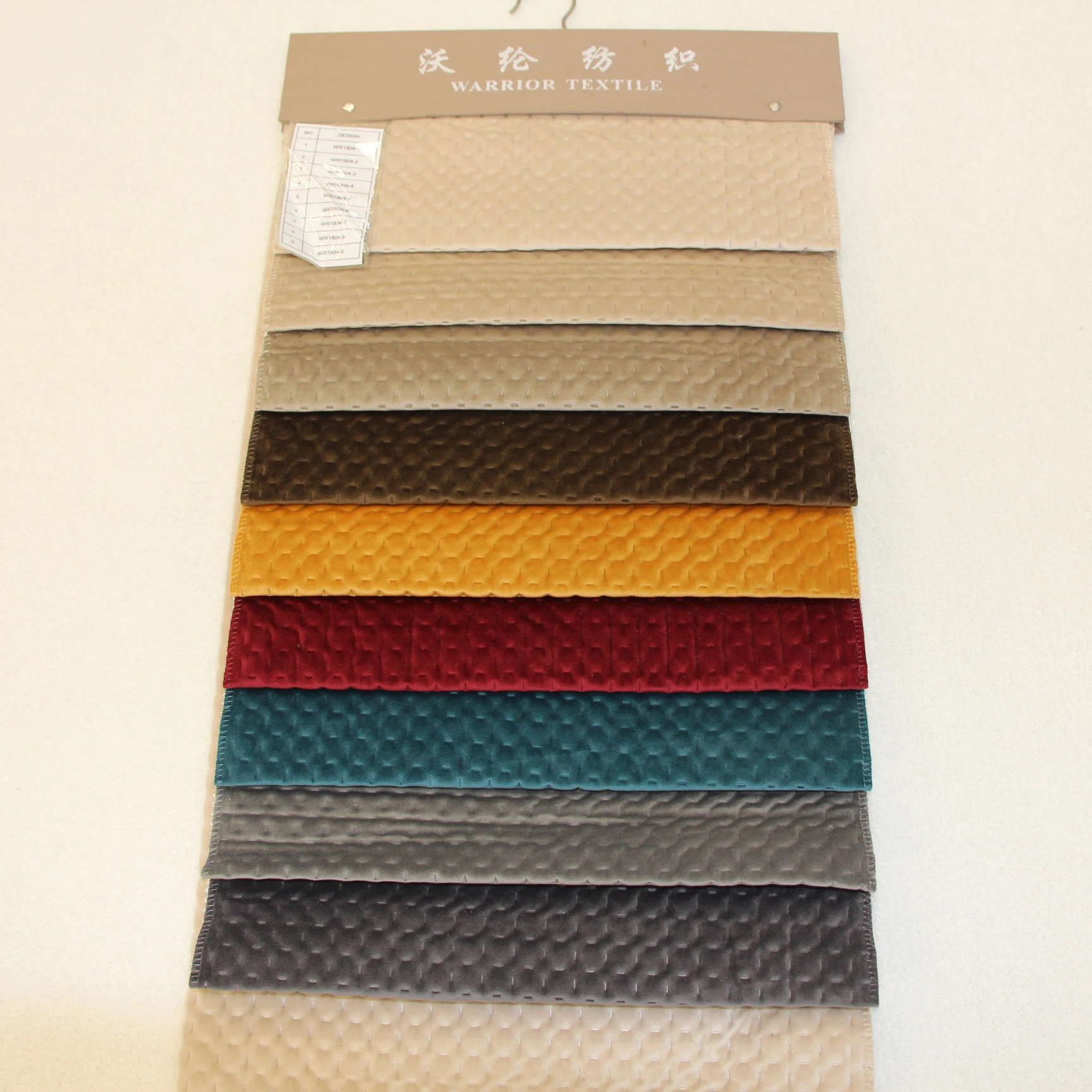 2022 New Design Ultrasonic Quilting Velvet/Velour Fabric For Textile Upholstery Fabric