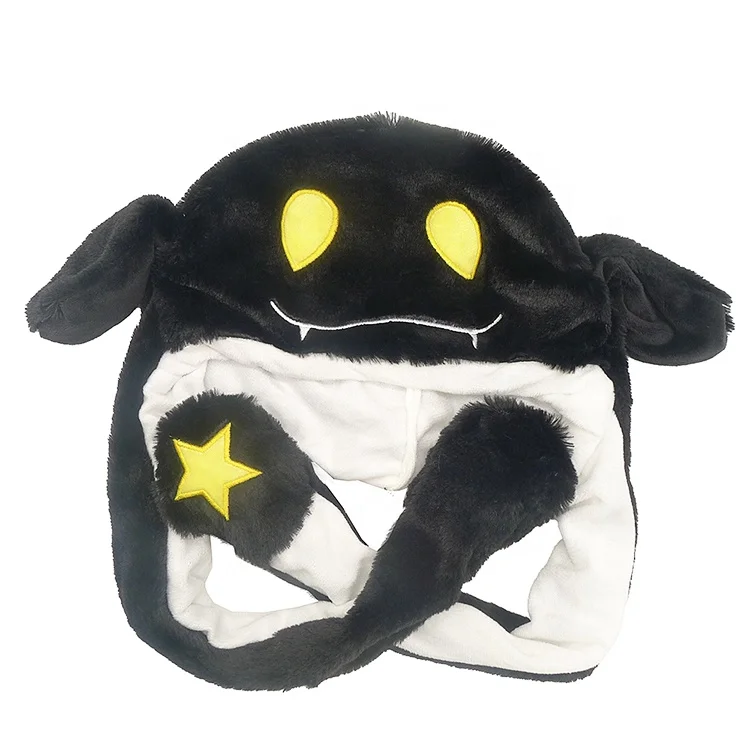 Plush Hats Super Soft Warm Hat with Ear Flaps, Funny Toy Hat, Cozy Fleece Winter Hat for Kids Teens and Adult One Size