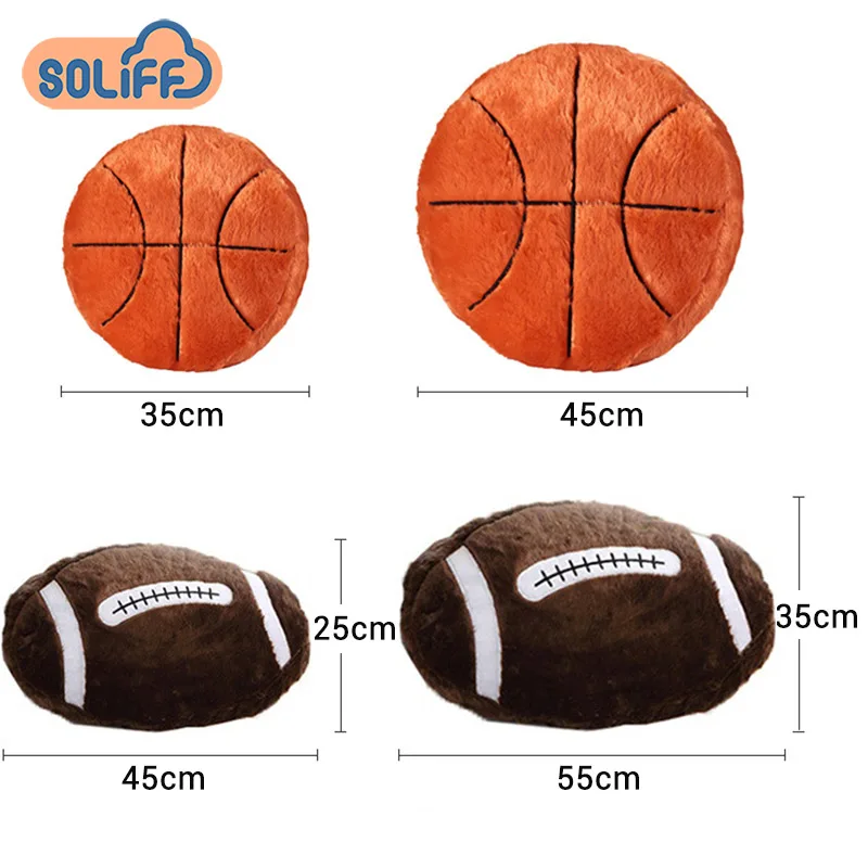 Cheap Promotional Soccer Sports Ball Pillow Toy Stuffed Soft Plush Football Toy Home Sofa Decoration Cushion Pillow
