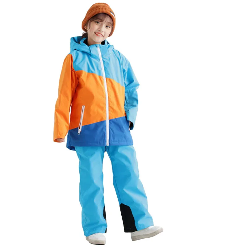 One Piece Snowsuits Kids Child Overalls Ski Snowboard Pants Costume Winter Clothes Outdoor Waterproof All In One Ski Suit