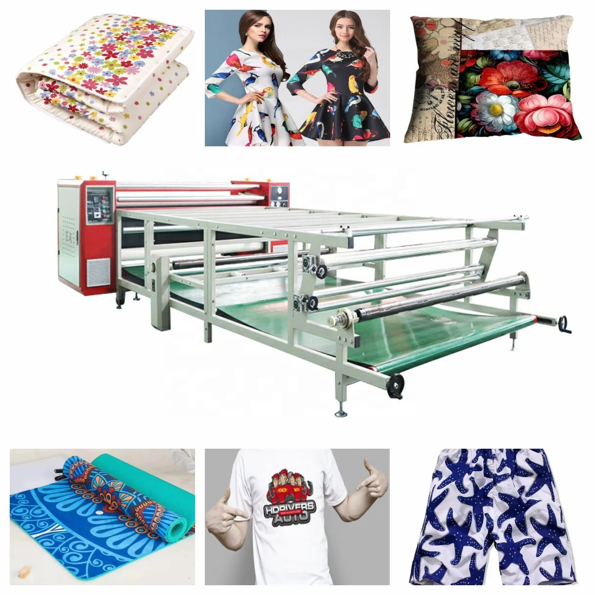 Roll To Roll Printing Machine Large Format Heat Press Calender Machine Rotary Calander Roller Heat Transfer Sublimation Machine