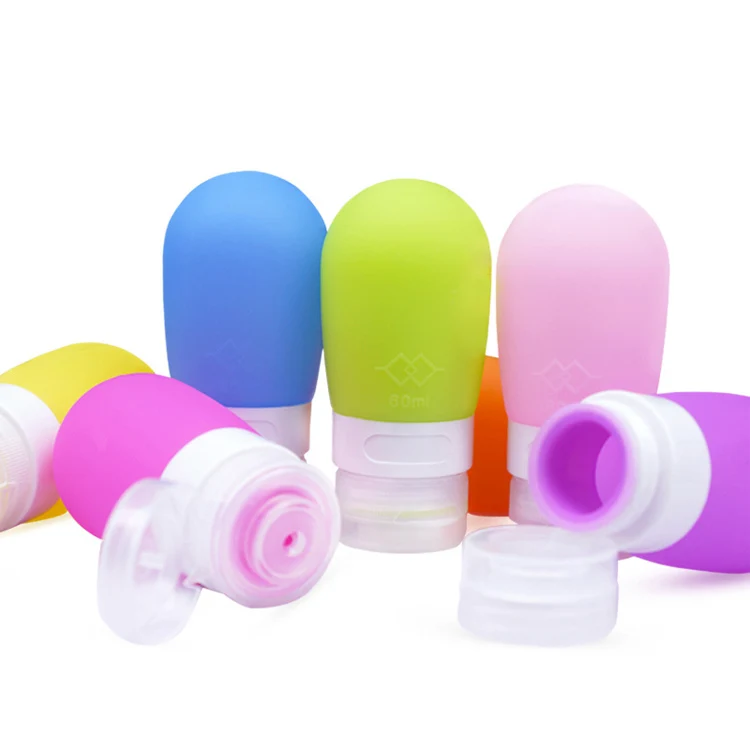 Оптовая продажа, силиконовая дорожная косметика, силиконовая трубка для шампуня, силиконовая Бутылка для путешествий
