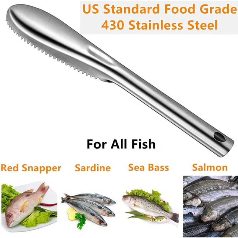Высококачественная щетка из нержавеющей стали 304 для чистки рыбной чешуи кухонная быстрого удаления очиститель