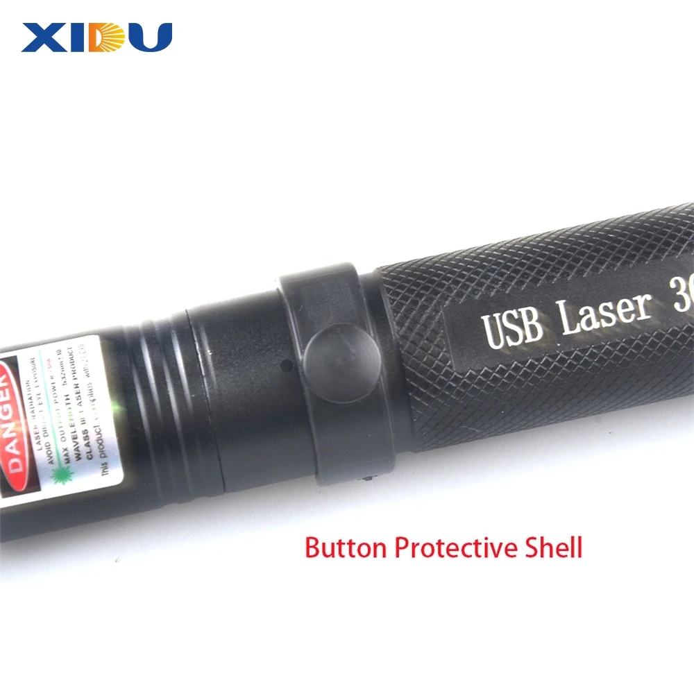 Военный мощный зеленый лазер XIDU, 303 звезд, игрушка для кошек, фонарик, лазерная указка с USB-зарядкой