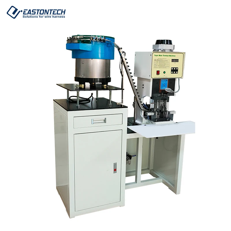 EW-5055A Factory customized power cord plug 2 pin 3 pin crimping machine cable plug connector crimping machine