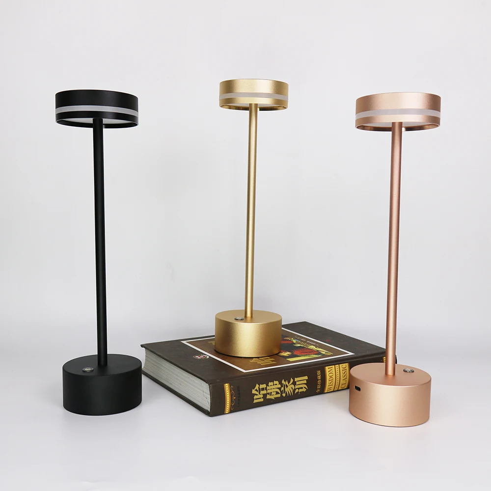 wholesale Portable Wireless Touch Design Led Bar Table Light Lamp Bedroom Living Room Bedside Usb Charging Table Lamps