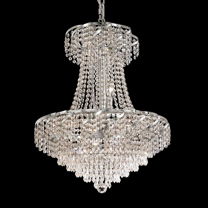 2023 новая популярная современная круглая хрустальная люстра для ресторанов и