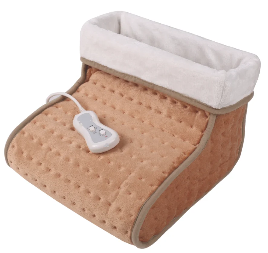 Hot Selling 2 Motors 2 Heat Settings Thermal Electric Office Foot Warmer With Massager For Warm Heating