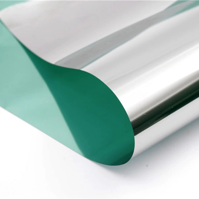 Factory Price Cheap Silver Mirror Reflective One Way Glass Window Film Uv Privacy Protection Building Solar Window Film