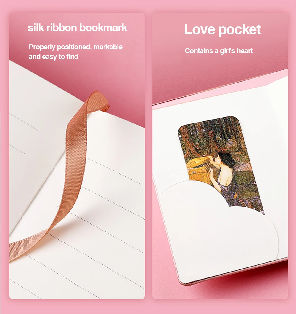 Factory Direct Selling Codebook Creative Heart-Shaped Lockable Diary Lovely Girl Heart Student B6 Notebook Customizable Logo