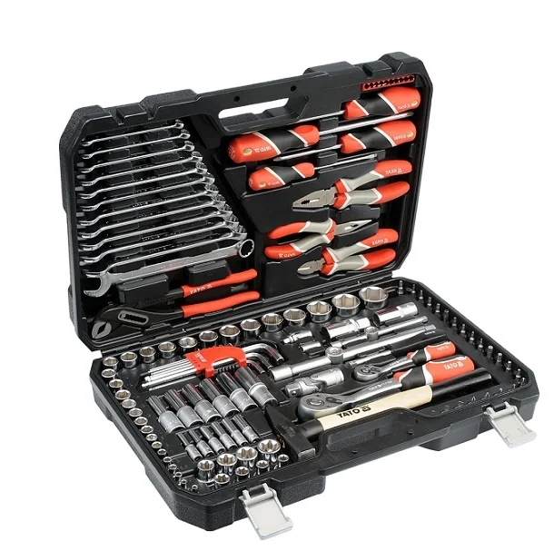 YATO YT-38901 ручные инструменты, торцевой ключ, набор инструментов для технического обслуживания инженера, комплексный набор торцевых ключей 1/4 дюйма, 1/2 дюйма, 122 шт.