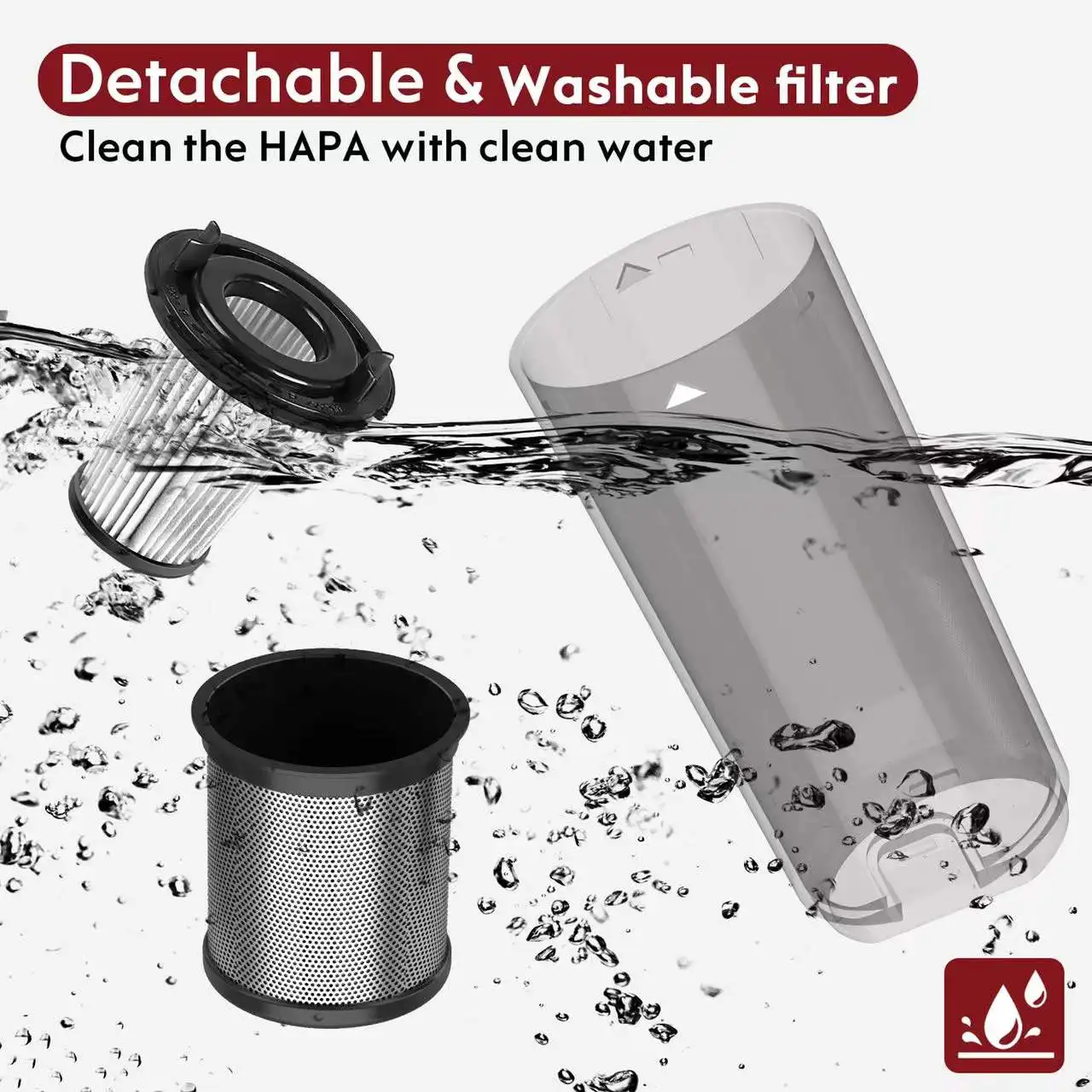 E-rising 2023 New Type Type-C USB Car Cordless Handheld Vacuum Cleaner EV-H065