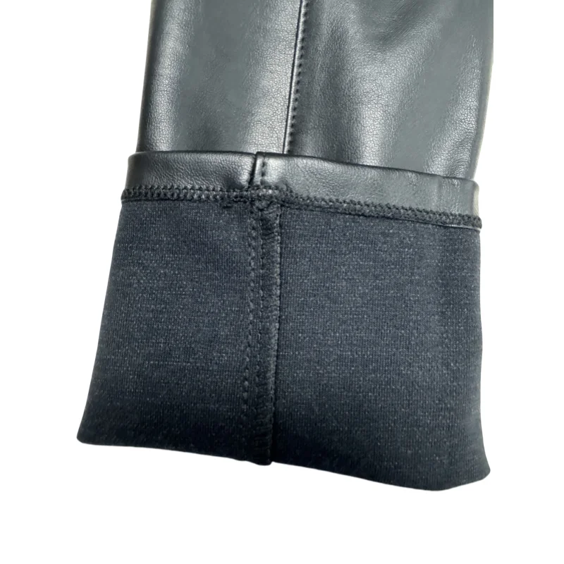 Wholesale Custom Logo Women Pants PU Leather Leggings High Waisted Girls Tights Fashionable Styles For Ladies Solid Colors