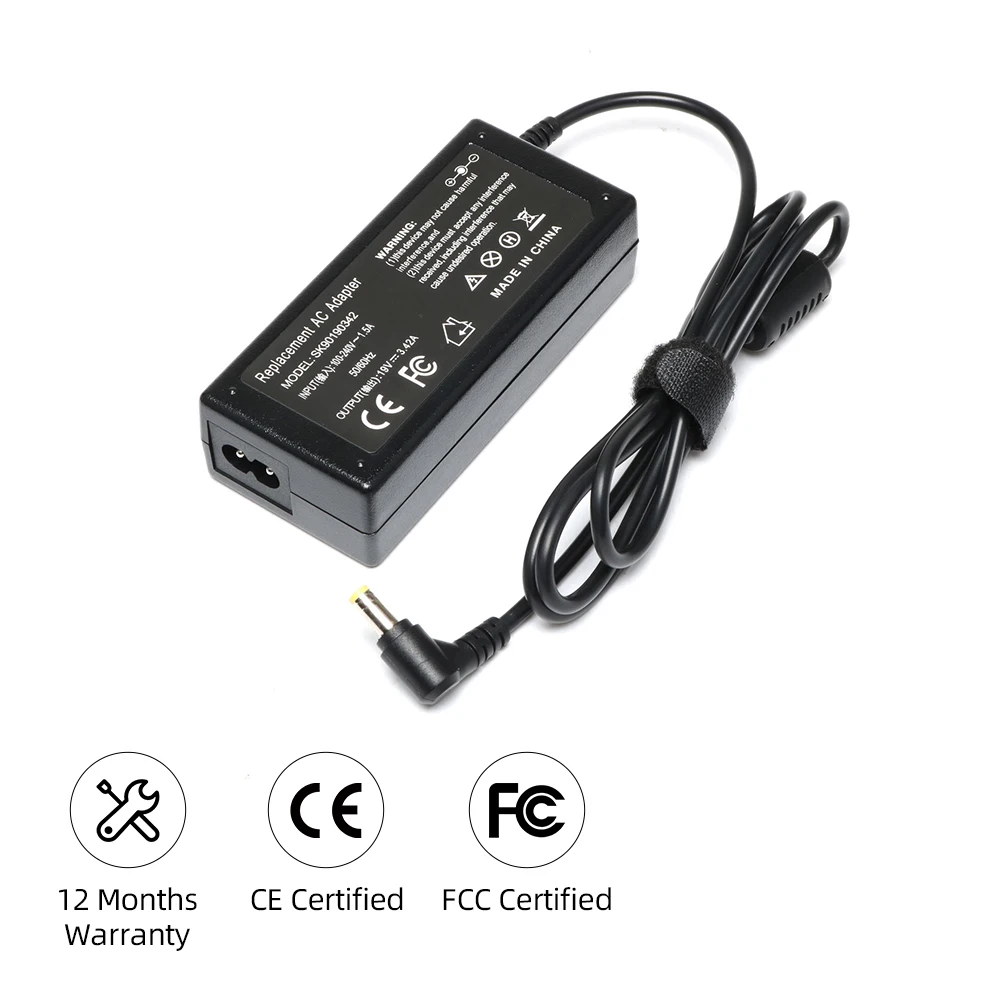 Best-seller 65W 19V 3.42A AC DC 5.5*2.5mm Desktop Power Adapter for TOSHIBA Laptop Charging