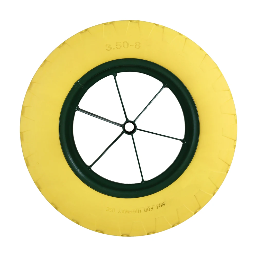 Oem 8 Inch 10 Inch 13 inch 14 inch 16 Inch Wheelbarrow Pu Foam Puncture Proof Solid Wheel