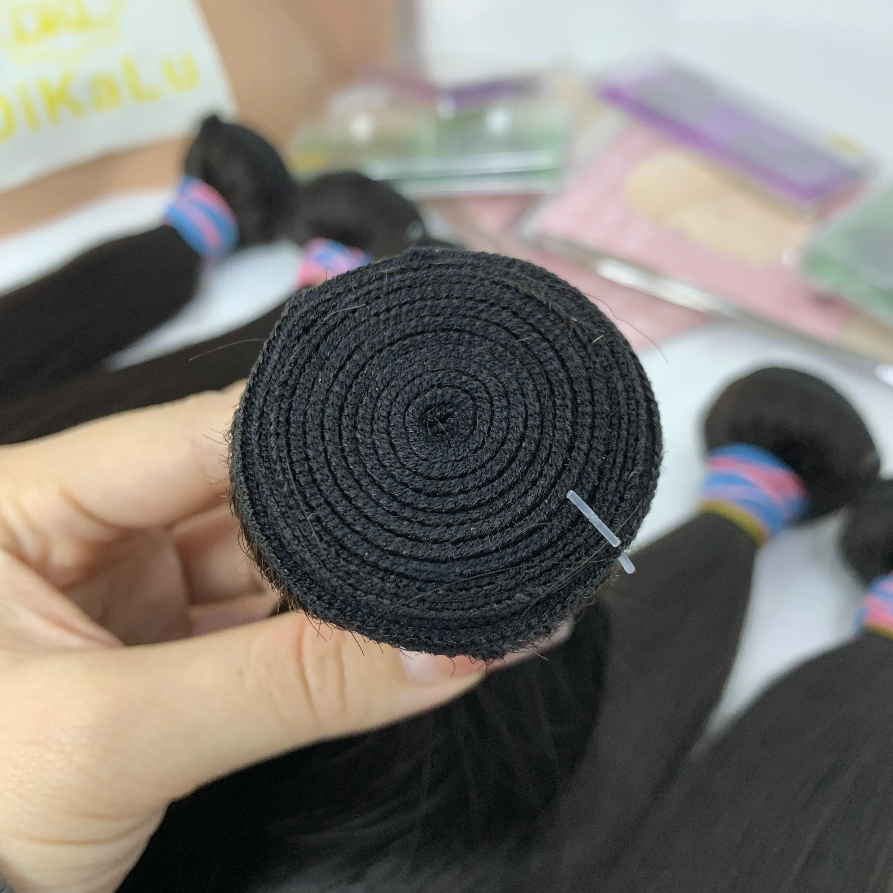 Raw Hair Weaving Double Drawn Black Color Brazilian High Quality New Selling Product Human Hair bundles Made in Vietnam