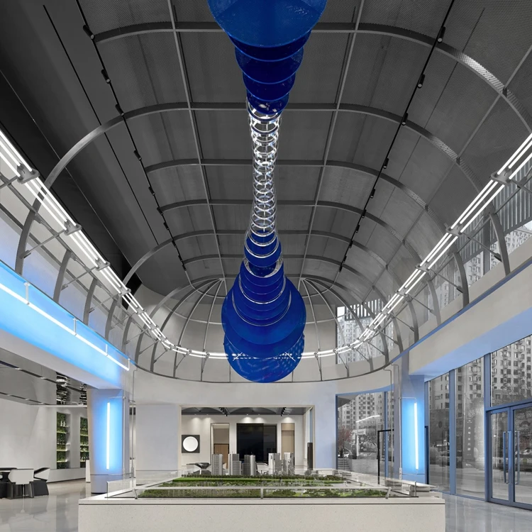 Большая круглая комбинированная фурнитура современная светодиодная Люстра для декора вестибюля отеля проект на заказ