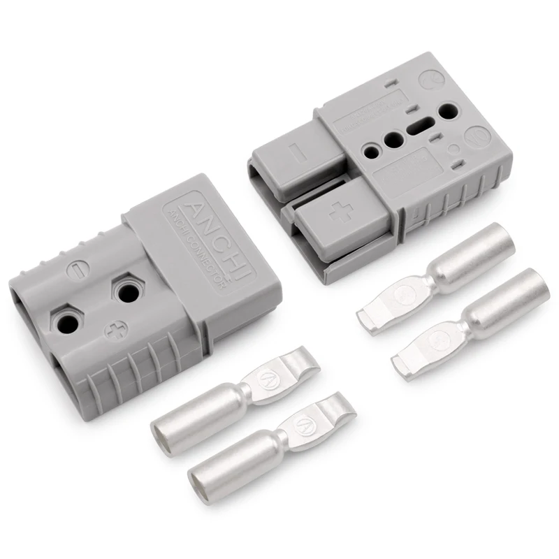 Double pole Forklift 50A 120A 175A Battery Cable Connector Plug 2Pin Power Connector Socket Quick Connect Disconnect Connector