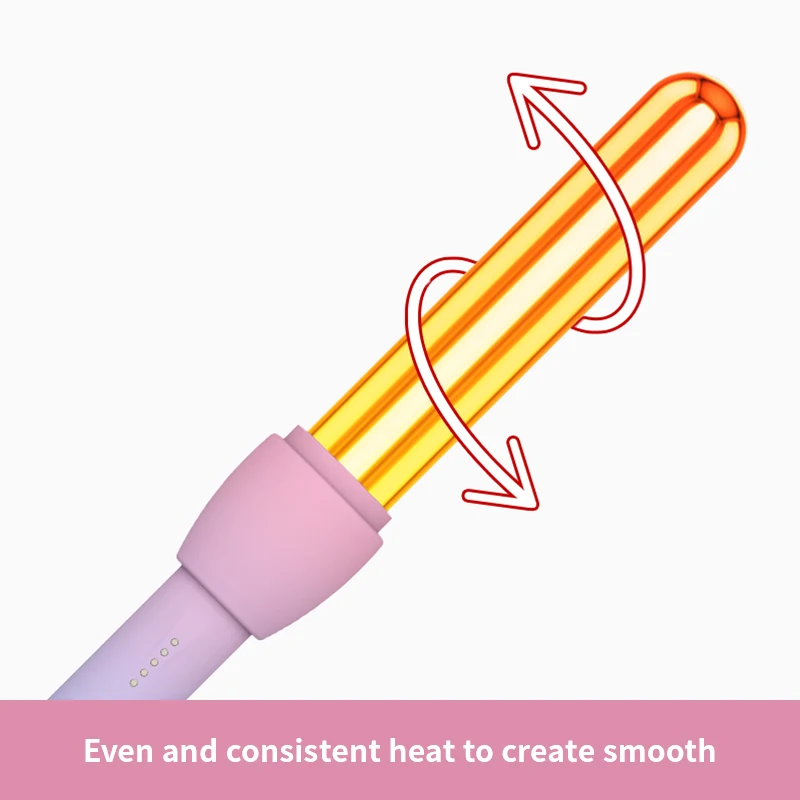 Wholesale Private Label Professional Ceramic Curly Irons Magic 1.25 inch Wave Rotating Hot Curlers Hair Curler Wand Curling Iron