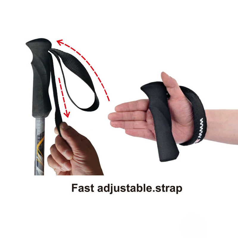 Factory Custom Ski Pole Aluminum 6061 Mountaineering Tactical Nordic 18mm Alpine Ski Poles