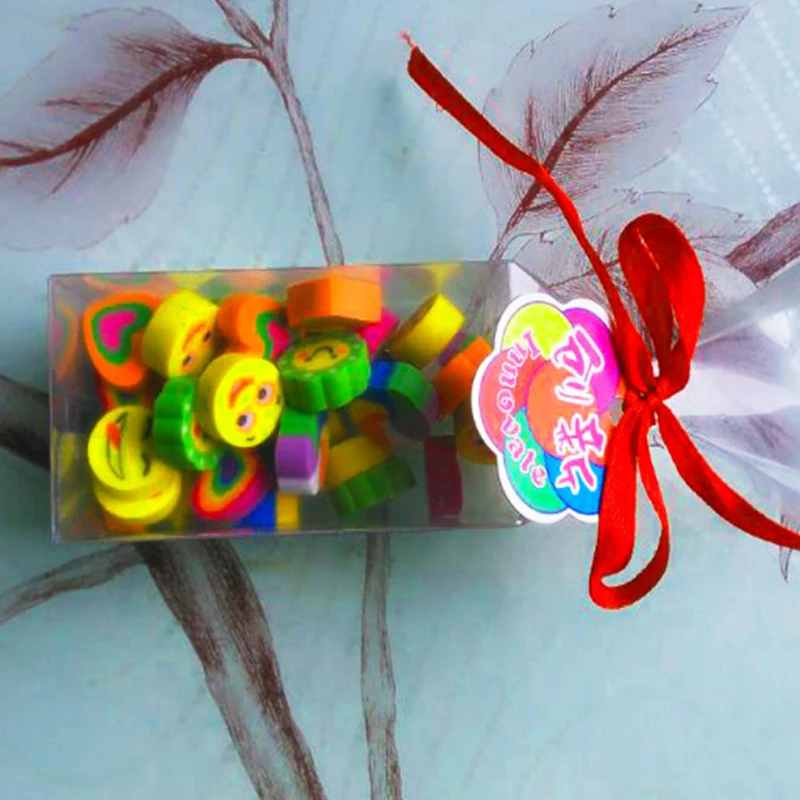 2D Colorful Extrude Rubber Animal Eraser Pencil TPR Eraser