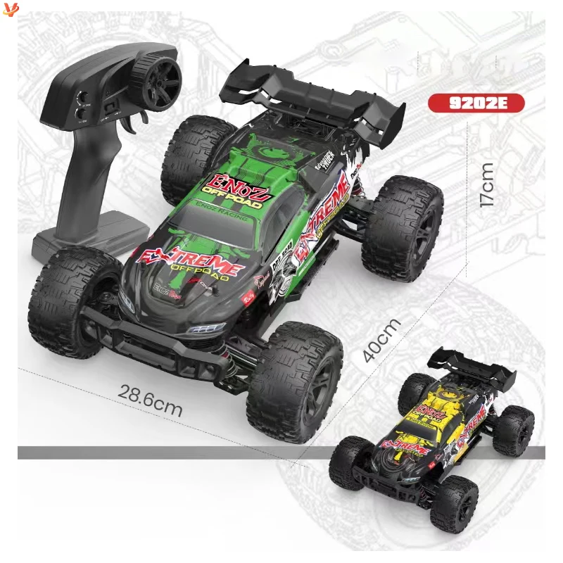 40km/H ENOZE 9200E 4WD RC Drift Car Toys High-Speed 1/10 Brushless Electric Motor Radio Controlled Metal Vehicle for children